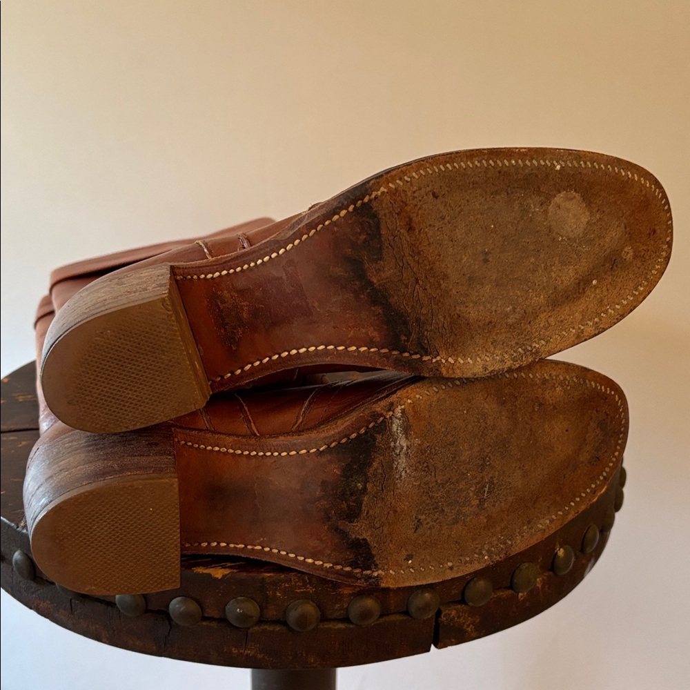 Vintage FRYE 1970’s Brown Leather Campus Boots. Excellent condition. W9. Style! - Picture 9 of 9